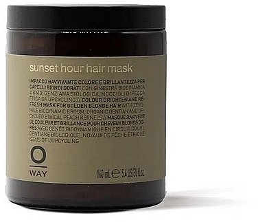 Маска для кольору і блиску золотисто-русявого волосся - Oway Sunset Hour Hair Mask — фото N1