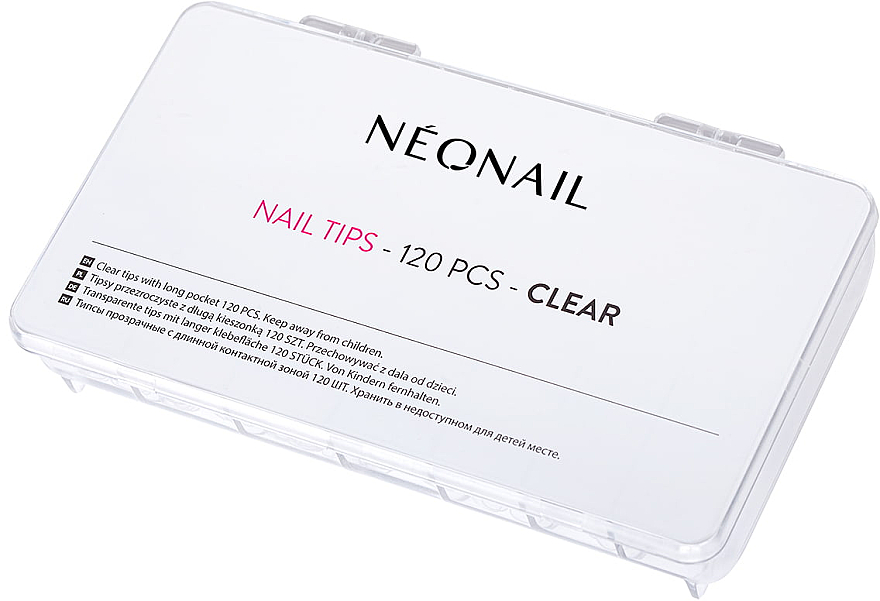 Типсы прозрачные - NeoNail Professional Nail Tips Clear  — фото N1
