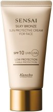 Духи, Парфюмерия, косметика Солнцезащитный крем для лица SPF 10 - Sensai Silky Bronze Sun Protective Cream For Face (тестер)