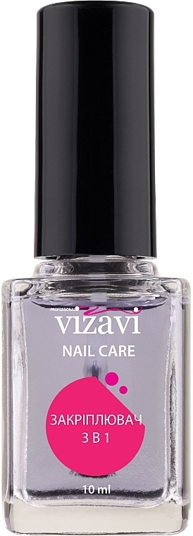 Закрепитель лака для ногтей 3 в 1 - Vizavi Professional Nail Care — фото N1