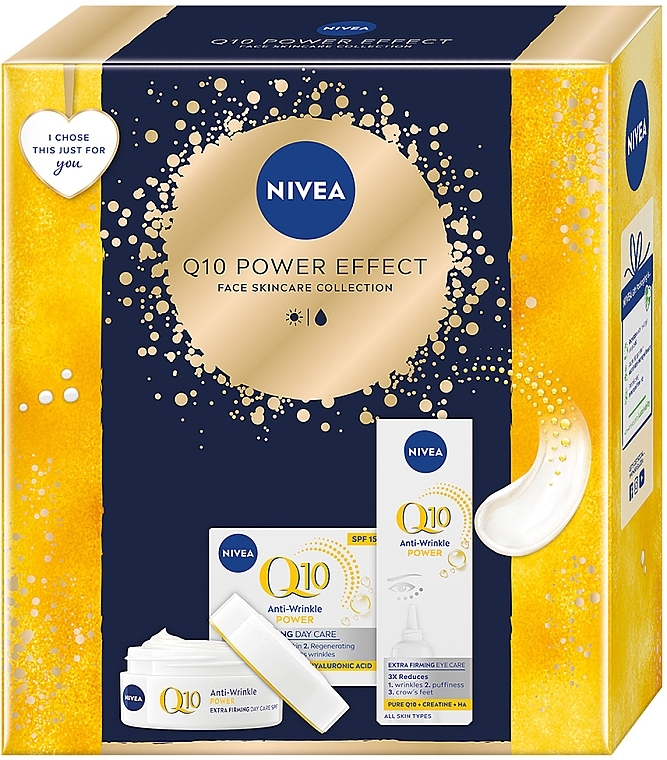 Набор женский - NIVEA Q10 Power Effect 2024 (cr/50ml + eye/cr/15ml) — фото N1