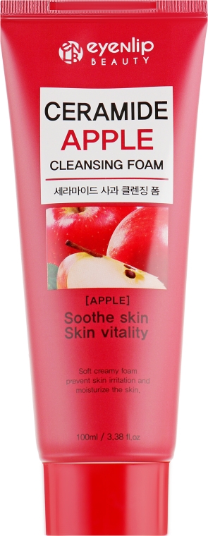 Пенка для умывания с керамидами и экстрактом яблока - Eyenlip Ceramide Apple Cleansing Foam — фото N2