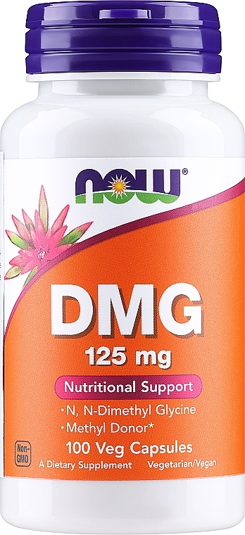 Амінокислота "Диметилгліцин", 125 мг - Now Foods DMG — фото N1