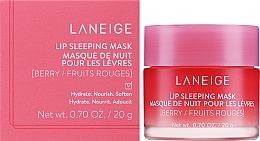 Ночная маска для губ "Лесные ягоды" - Laneige Lip Sleeping Mask Berry — фото N2