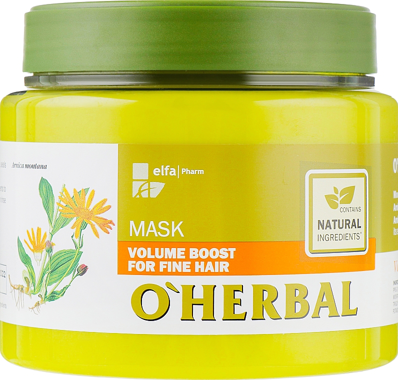 Маска для объема тонких волос - O'Herbal