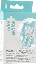 Насадки для звукової зубної щітки відбілювальні, EW-SG2W - Edel+White Sonic Generation Dual Clean — фото N1