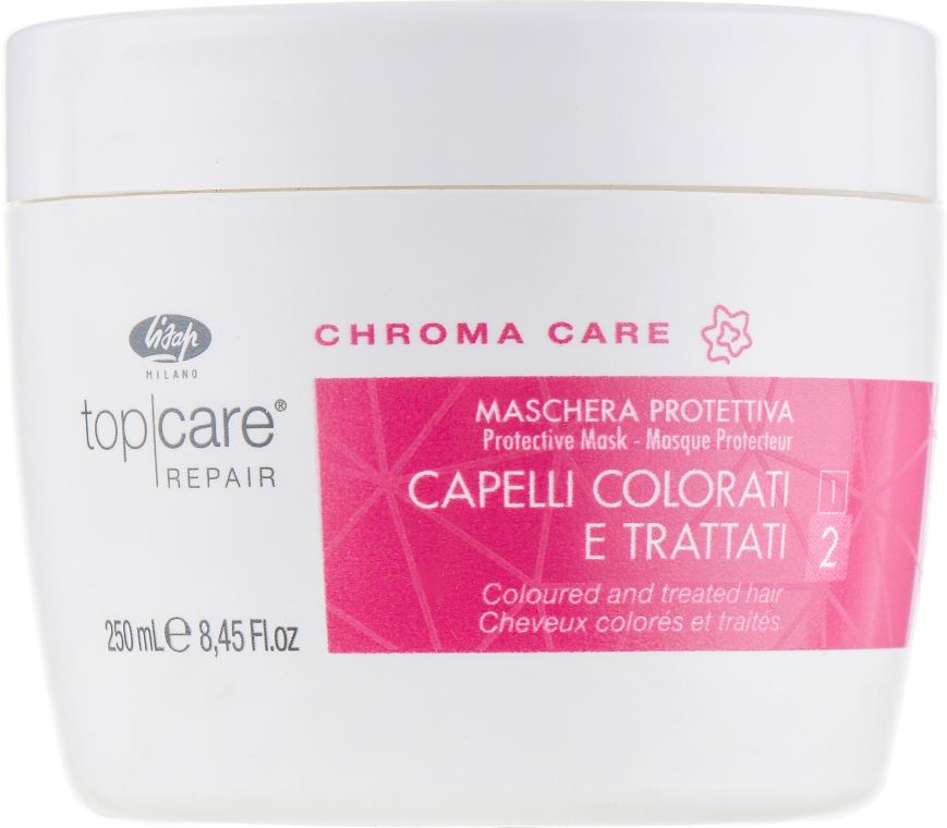 Защитная маска для сохранения цвета волос - Lisap Top Care Repair Chroma Care Protective Mask