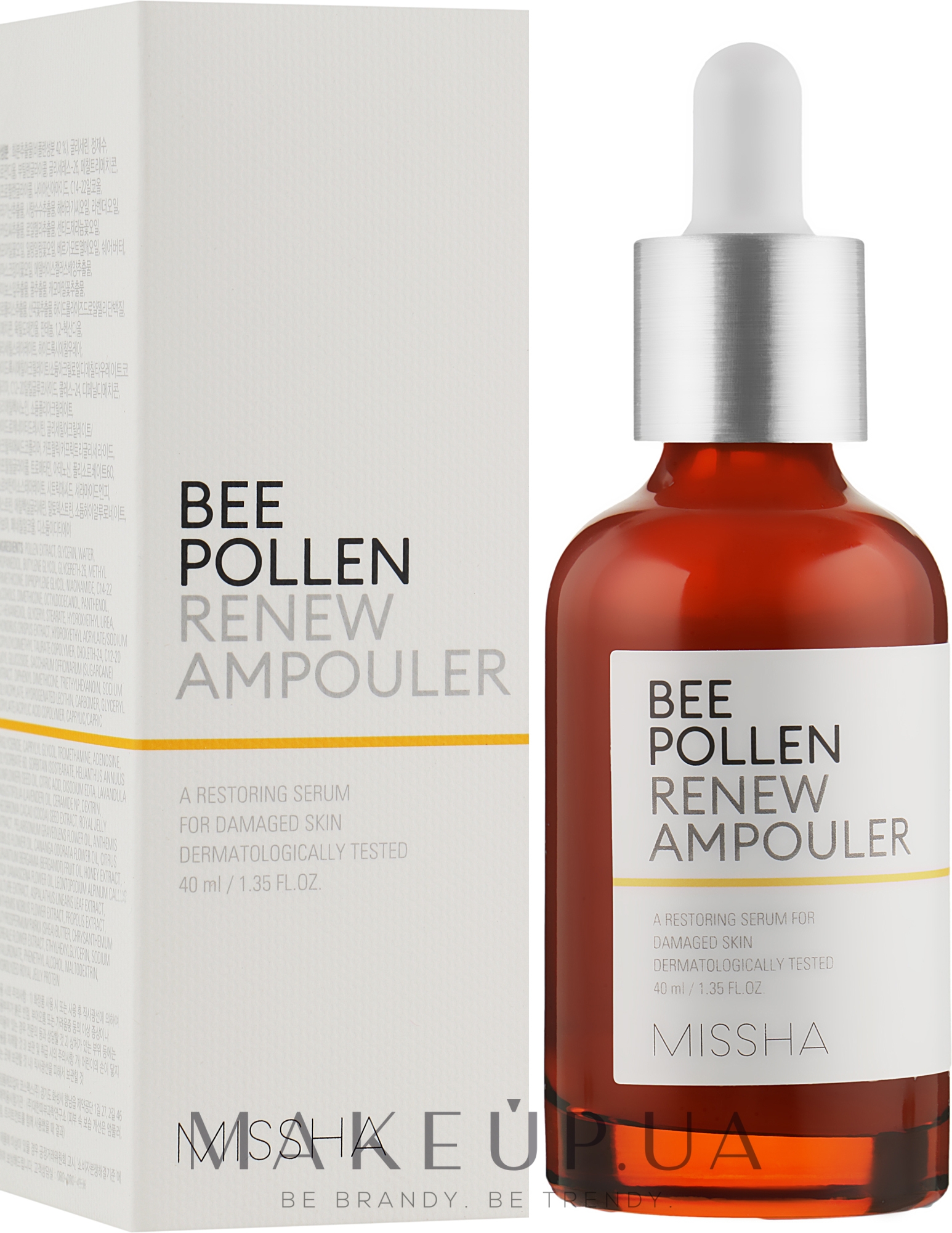 Сыворотка для лица с пчелиной пыльцой - Missha Bee Pollen Renew Ampouler — фото 40ml
