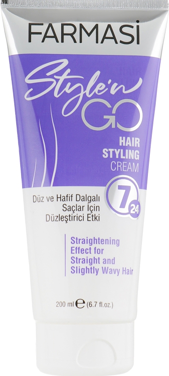 Крем-стайлінг для прямого волосся - Farmasi Stylen Go