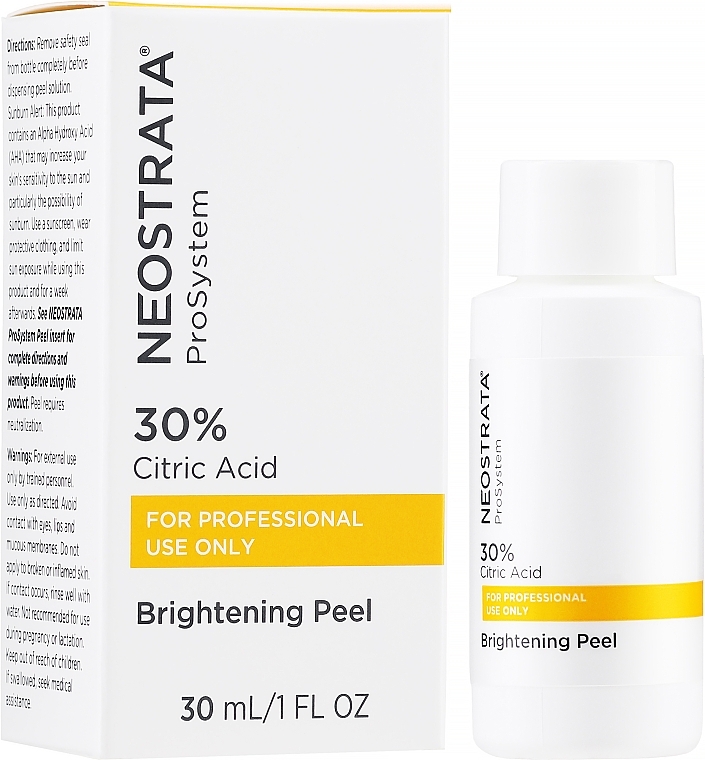 Осветляющий пилинг с лимонной кислотой, 30% - NeoStrata ProSystem Brightening Peel With 30% Citric Acid — фото N2