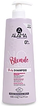 Шампунь для нейтрализации желтизны окрашенных волос - Alama No Yellow Blonde Daily Shampoo — фото N1