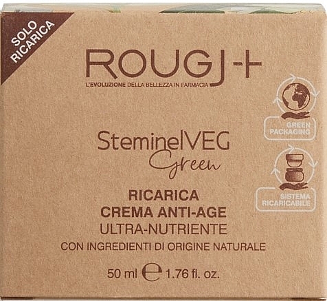 Ультраживильний антивіковий крем - Rougj+ SteminelVEG Green Ultra-Nourishing Anti-Age Cream (змінний блок) — фото N2
