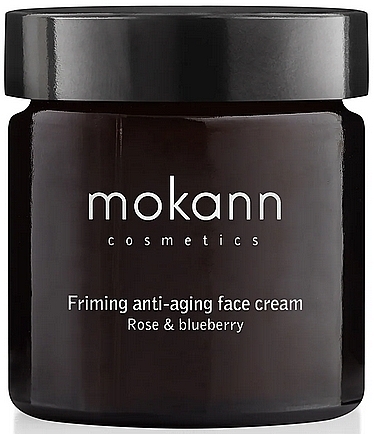 Підтягувальний антивіковий крем для обличчя "Троянда та чорниця" - Mokann Cosmetics Firming Anti-aging Face Cream Rose & Blueberry — фото N1
