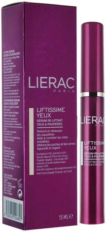 Подтягивающая сыворотка для контура глаз - Lierac Liftissime Re-Lifting Eyes and Eyelids Serum