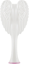 Расческа-ангел компактная, бело-розовая - Tangle Angel Cherub 2.0 Gloss White — фото N3