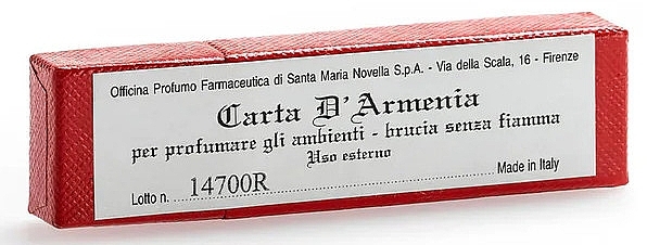 Пахощі «Вірменський папір», 18 аркушів - Santa Maria Novella Carta d'Armenia — фото N3