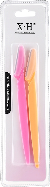 Бритвы для бровей, розовая + оранжевая - Bling — фото N1
