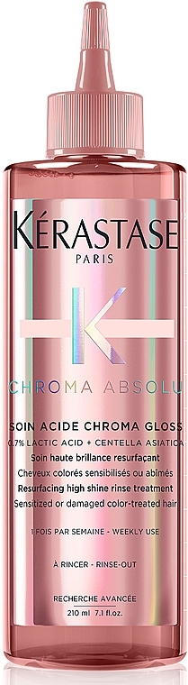 Флюїд для інтенсивного блиску та гладкості фарбованого чутливого та пошкодженого волосся - Kerastase Chroma Absolu Soin Acide Chroma Gloss — фото N1