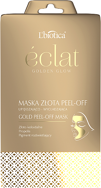 Маска-пленка для лица "Золотое сияние" - L'biotica Eclat Golden Glow Maska Peel-off — фото N1