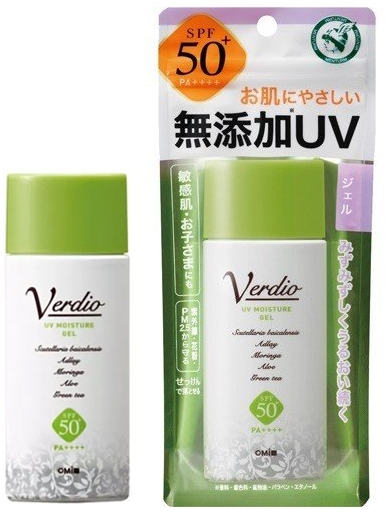 Гель сонцезахисний для чутливої шкіри - Omi Brotherhood Verdio UV Moisture Gel SPF 50+