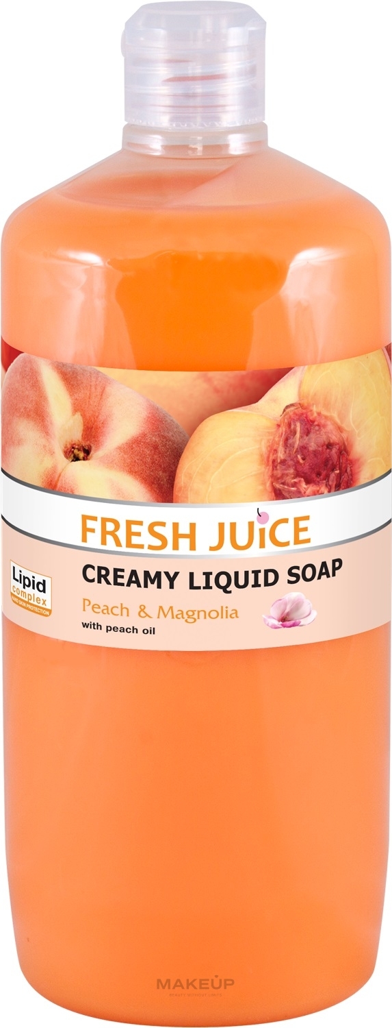 Крем-мило з персиковим маслом - Fresh Juice Peach & Magnolia — фото 1000ml