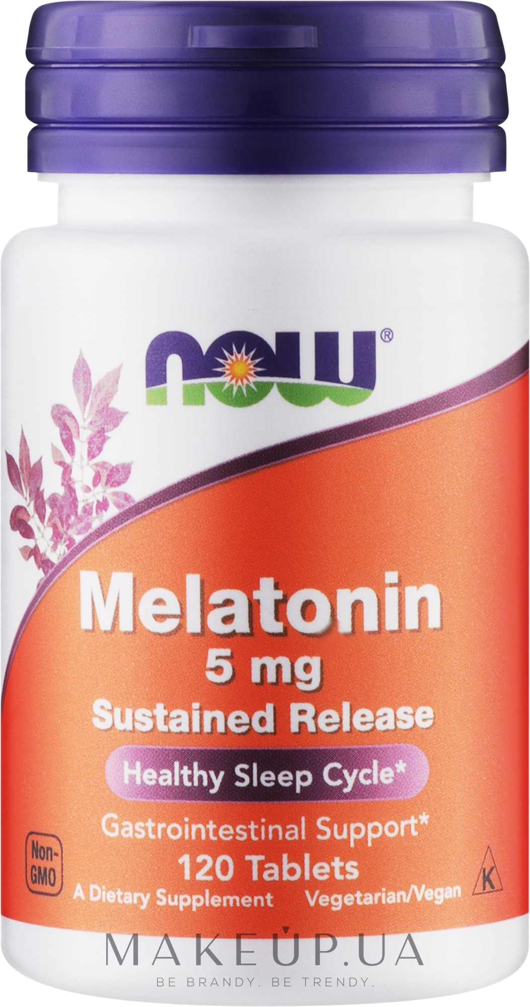 Мелатонин от бессонницы, 5 мг. - Now Foods Melatonin 5 mg — фото 120шт