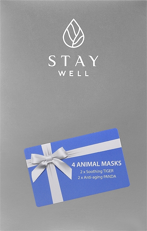 Набір - Stay Well Animal Masks (mask/4pcs) — фото N1