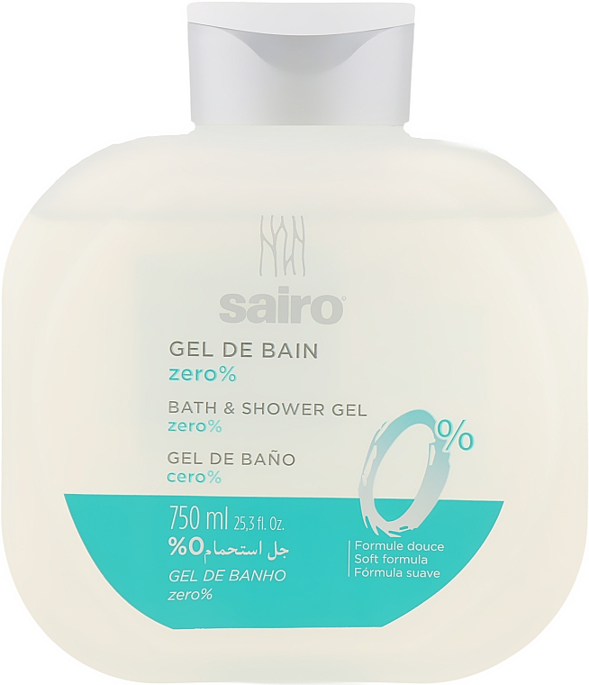 Гель для душа и ванны "0%" - Sairo Bath And Shower Gel — фото N1