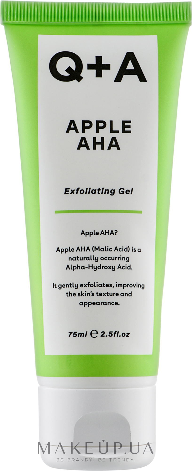 Відлущувальний гель для обличчя - Q+A Apple AHA Exfoliating Gel — фото 75ml