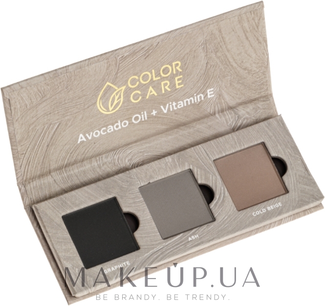 Пудра для брів - Color Care Eyebrow Powder — фото Cold Trio