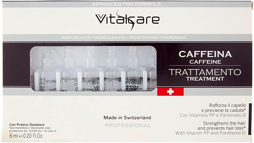 Средство против выпадения волос - Vitalcare Professional Made In Swiss Caffeine Treatment — фото N1