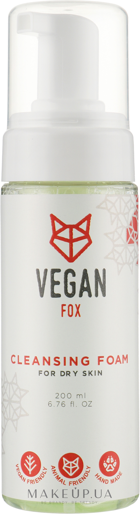 Очищающая пенка для сухой кожи - Vegan Fox Cleansing Foam For Dry Skin — фото 200ml