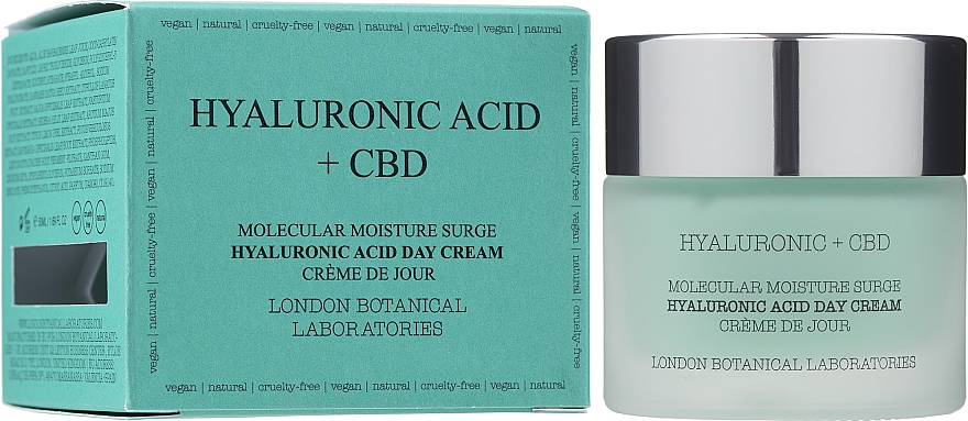 Дневной крем для лица - London Botanical Laboratories Hyaluronic Acid + CBD Molecular Moisture Surge Hyaluronic Acid Day Cream — фото N2