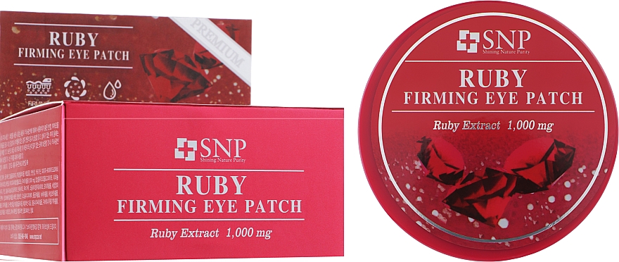 Гидрогелевые патчи под глаза - SNP Ruby Firming Eye Patch — фото N2