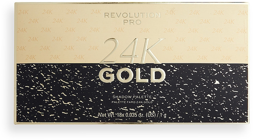 Палетка тіней для повік - Revolution PRO 24K Gold Eye Shadow Palette — фото N1