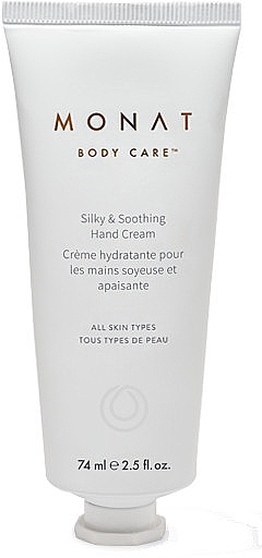 Крем для рук, шовковистий, зволожувальний та заспокійливий - Monat Silky & Soothing Hand Cream — фото N1