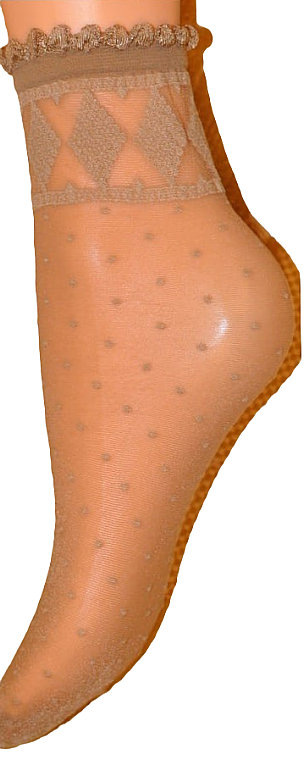 Женские фантазийные носки "Monica", visone - Veneziana — фото N1