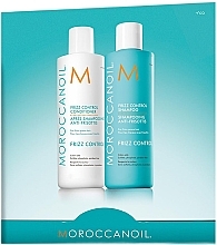 Парфумерія, косметика Набір - MoroccanOil Travel Frizz Control (shm/10ml + cond/10ml)