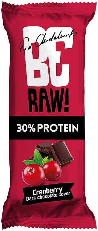 Протеїновий батончик "Журавлина" - BeRAW Bar Protein 30% Cranberry — фото N1