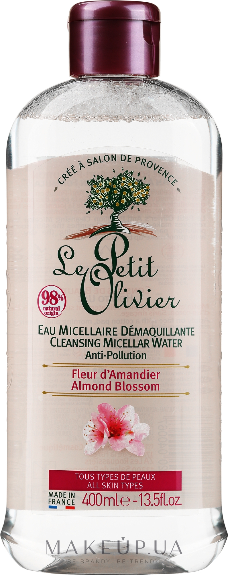 Очищающая мицеллярная вода - Le Petit Olivier Almond Blossom — фото 400ml