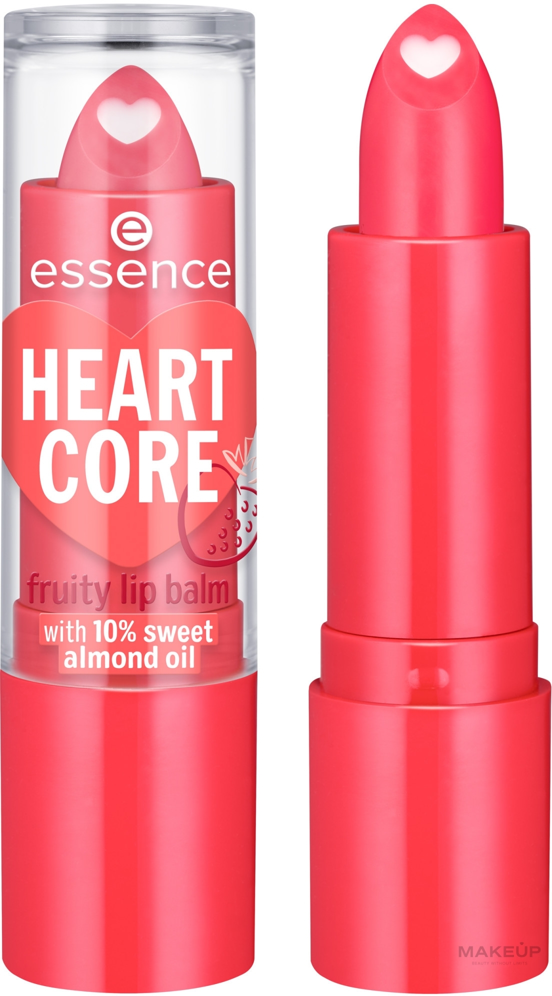 Бальзам для губ - Essence Heart Core Fruity Lip Balm — фото 02 - Sweet Strawberry