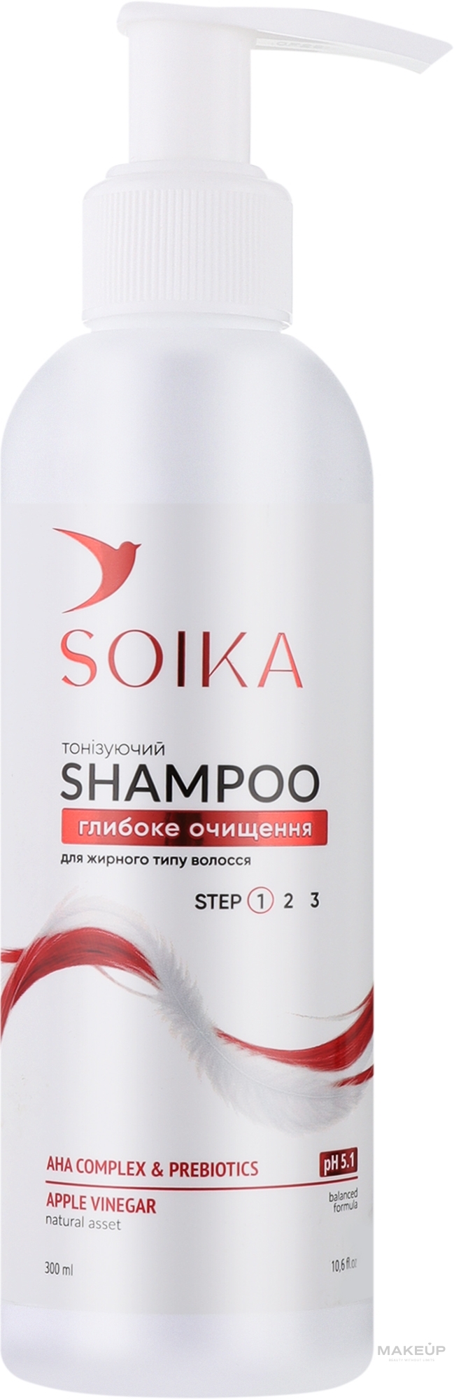 Шампунь для волосся "Глибоке очищення" - Soika Shampoo — фото 300ml