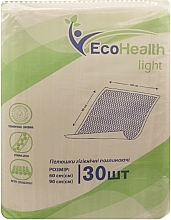 Парфумерія, косметика Пелюшка гігієнічна, 60х90см, 30 шт. - Ecohealth Light