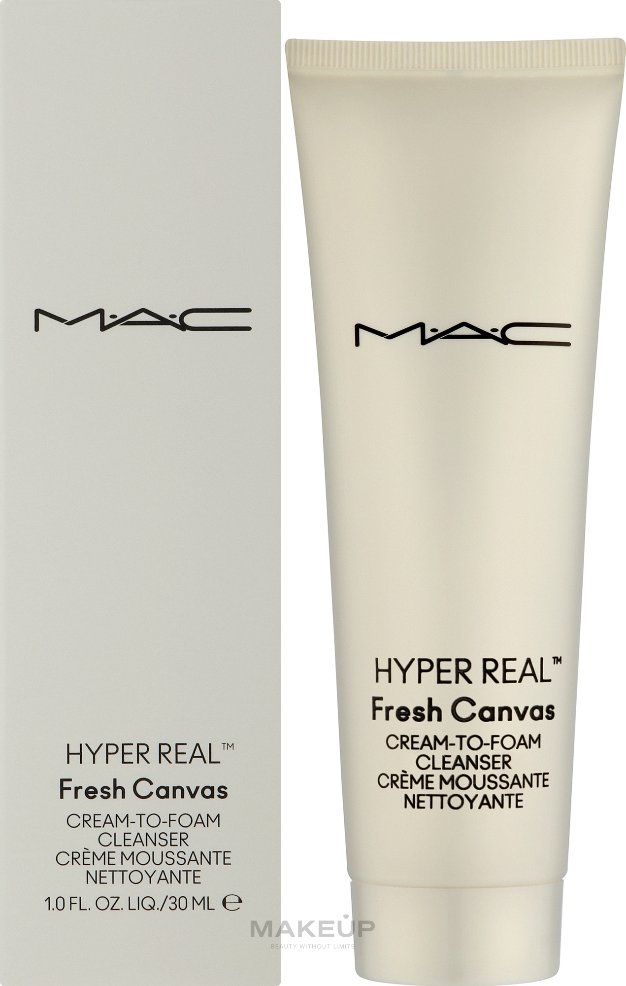 Кремовая пенка для очищения кожи лица - M.A.C. Hyper Real Cream-To-Foam Cleanser — фото 30ml