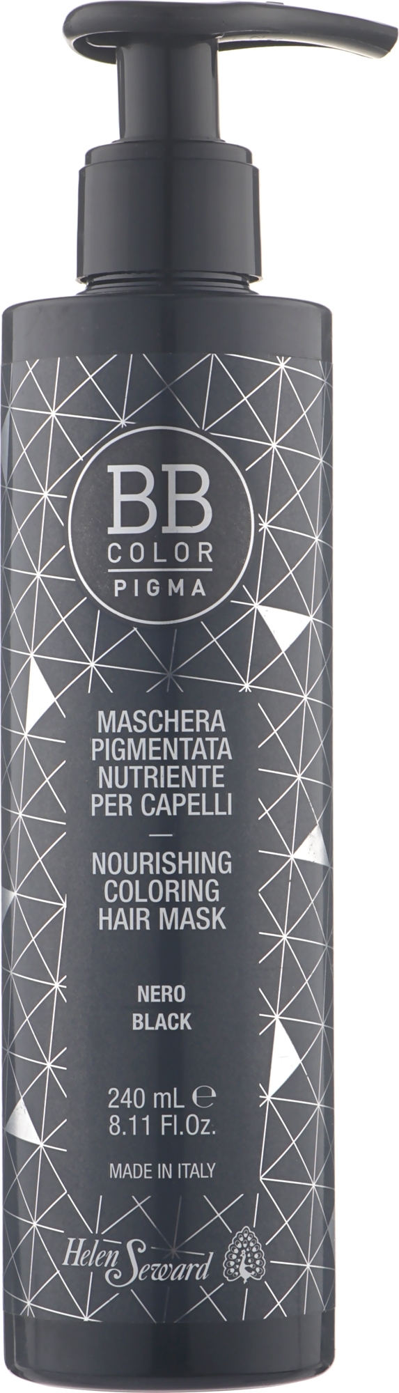 УЦІНКА Маска живильна для надання блиску - Helen Seward BB Color Pigma Nourishing Coloring Hair Mask * — фото Black