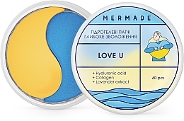 Парфумерія, косметика Лімітовані зволожуючі гідрогелеві патчі під очі - Mermade Love U Limited Edition Eye Patch