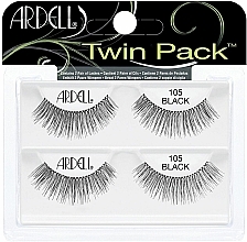 Духи, Парфюмерия, косметика Набор накладных ресниц, 61769 - Ardell Natural Twin Pack Lashes 105 Black