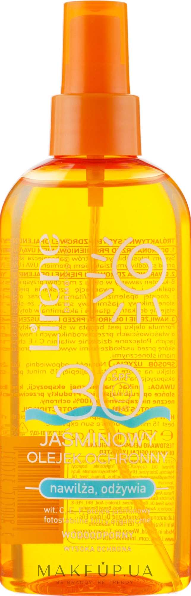 Солнцезащитное масло-спрей "Жасмин" - Lirene Sun Care Oil SPF30 — фото 150ml