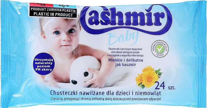 Вологі серветки для дітей - Cashmir Baby Wet Wipes — фото N1
