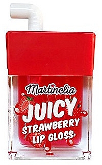 Блеск для губ "Juicy", клубника - Martinelia Lip Gloss — фото N1